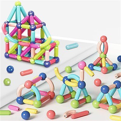 Juego de palos y bolas magnéticos